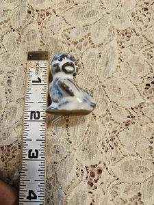 Vintage Tiny Bird Figurine Glazed Red Pottery FREE US SHIPPING Miniature  - Picture 1 of 10