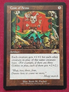 Magic The Gathering EXODUS COAT OF ARMS artifact card MTG - Picture 1 of 2