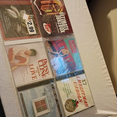 6 CD LOT MUSIC Christmas carols, patsy cline, Lots of Great Music  — 第 1/4 张图片