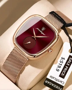 POEDAGAR Luxusuhren, elegante und moderne Damen Quarz MLA-T0017E - Bild 1 von 12