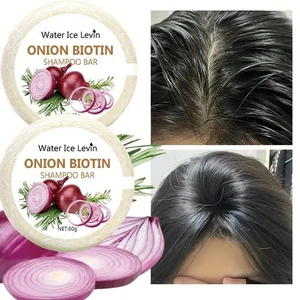 Sapone bar shampoo cipolla e biotina, idratante e lenitivo, per tutti i capelli T Y5S1 - Foto 1 di 13
