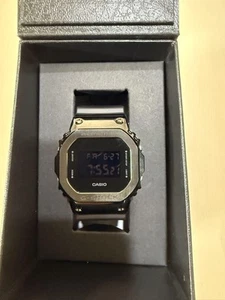 CASIO G-SHOCK Metal Covered GM-5600B-1JF Black Stainless Steel Men's Watch - Picture 1 of 6