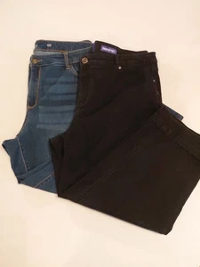 Jeans Gr. 22 W kurz 2 Stück St Johns Bay blau JMS schwarz klassische Passform Twill - Bild 1 von 21