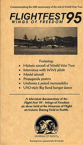 FLIGHTFEST 95 WINGS OF FREEDOM VHS VIDEOTAPE - Imagen 1 de 1