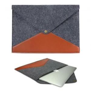 12" Notebooktasche Case Cover Laptoptasche Filz Schutz Tasche Etui Schwarz Braun - Bild 1 von 7