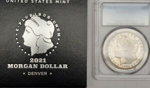 1921 D Morgan Silver Dollar PCGS 63, 2021 D Morgan Silver Dollar, FREE SHIPPING 