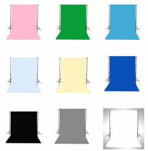 9 Colors Vinyl & Polyester Studio Backdrop Solid Colors Background Photography - Picture 1 of 21