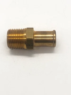 Parker 68HB-10-8 Brass 5/8" Hose x 1/2" MPT Beaded Hose Barb - Image 1 of 3