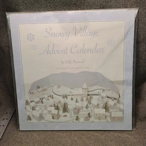 British Artist Sally Swannell Snowy Village Advent Calendar NIP - Picture 1 of 7