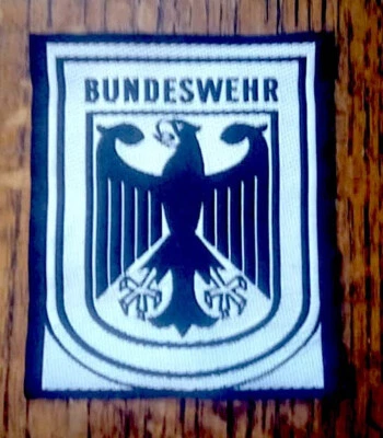 German Army Bundeswehr Woven Cloth Eagle Badge 77x92mm New - Image 1 of 4