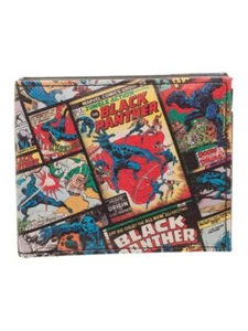 OFFICIAL MARVEL COMICS BLACK PANTHER COMIC PRINT BI-FOLD WALLET - Picture 1 of 1