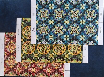 Israel 2020 Festivals 2020 Modern Jewish Art. Souvenir Sheet. Set of v.3  MNH - Image 1 of 4