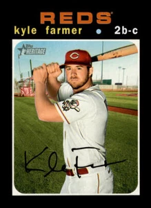 2020 Topps Heritage Kyle Farmer #638 Cincinnati Reds - Picture 1 of 2