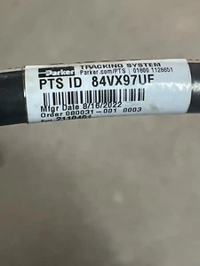 PARKER PTS ID TRACKING SYSTEM Hose ID 84VX97UF P/N 2110401 - Picture 1 of 8
