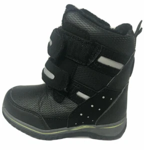 NEW Totes Toddler Boy Trent Winter Snow Boot Black/Gray FREE SHIPPING - Picture 1 of 4