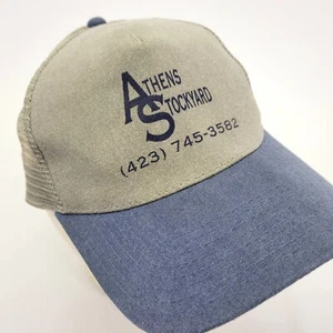 Athens Stockyard Hat Cap Cow Sheep Goat Horse Tennessee Snapback Mesh Trucker - Picture 1 of 7