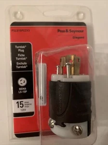 NEW Legrand Pass Seymour PSL515PCCV3 15A 125V TurnLok Plug FREE SHIPPING - Picture 1 of 7