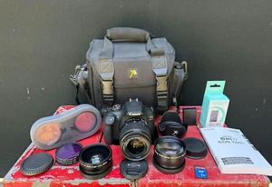 Canon Rebel T7 DSLR Camera Kit Brand New Memory Charger + More Tested Works READ - Picture 1 of 5