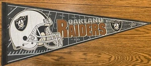 Oakland Raiders NFL Helmet Pennant Las Vegas Raiders Vintage WinCraft Edition #9 - Picture 1 of 6