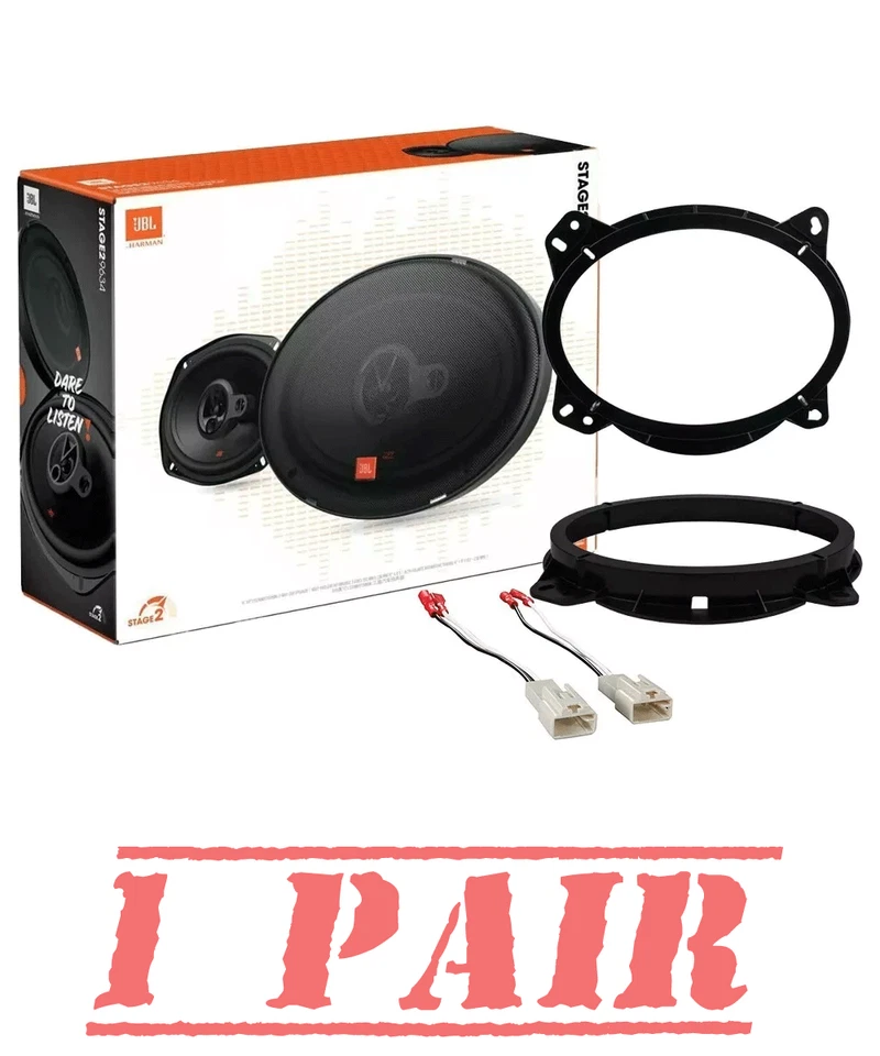 Altavoces delanteros de 3 vías JBL Stage2 420 vatios máximo 6x9" para Toyota Tacoma 2005-2018 Foto 1 de 4