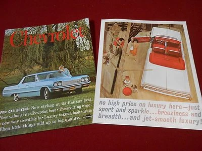 Chevrolet Impala 1964 Belair Biscayne folleto/enorme catálogo 16 p. Chevy SS Foto 1 de 3