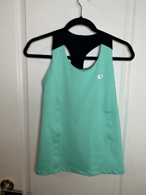 Camiseta sin mangas Pearl Izumi Elite Escape talla pequeña verde ajustable, soporte interior sujetador Foto 1 de 4