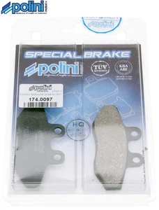 2 Plaquettes Frein Arrière Polini Organique Piaggio X10 125 IE 4V 2012-2016 - Imagen 1 de 2