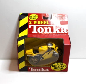 Ducati Motorcycle Yellow 748, 2 Wheel Tonka Diecast 1:18, Sealed Box, New, Rare - Picture 1 of 12