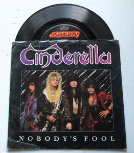 Cinderella Nobody's Fool / Push, Push 45 RPM Vinyl Schallplatte & Bildhülle 1986 - Bild 1 von 5