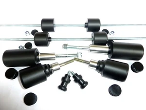 TRIUMPH STREET TRIPLE 675 RX 2015-17 CRASH MUSHROOMS SLIDER  BOBBINS SET 10 S17X - Picture 1 of 12