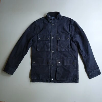 Chaqueta de Moto Gap 1969 Algodón Lavado Oscuro Franela Índigo Forrada Bolsillo Utilitario XS Hombres Foto 1 de 4