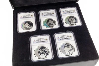 2007 Canada S$25 Vancouver Olympics Set of 5 Silver Coins Series I NGC PF69 - Image 1 of 2
