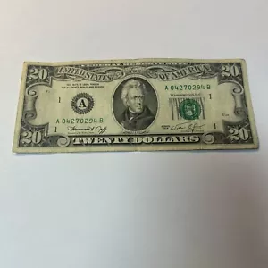 Series 1974 $20 Twenty Dollar Bill. Vintage - Picture 1 of 3