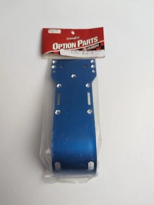 Traxxas T-Maxx E-Maxx Blue Aluminum DYN7850B Rear Skid Plate Dynamite Parts - Image 1 of 4