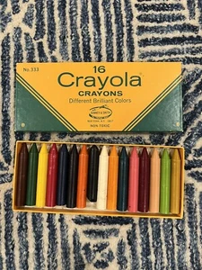 Vintage Crayola Crayons 16 Pack Binney & Smith Complete USA, No. 333 - Picture 1 of 7
