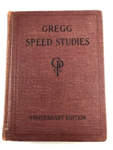 GREGG Speed Studies Anniversary Edition Antique 1929 Shorthand Manual HC Book - Picture 1 of 9