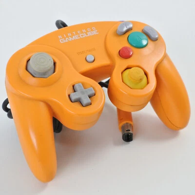 Gamecube Official Controller Pad ORANGE DOL-003 Control Pad Nintendo Tested 1456 - Image 1 of 4