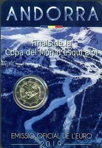 2 euros Andorra 2019. Finales de la copa mundial de esquí. Coincard. 