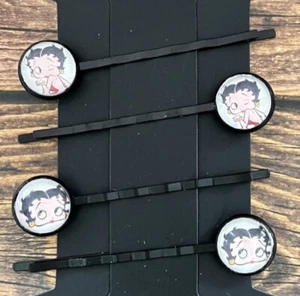 Women Girls Hair Bobby Pins Betty Boop Wink Retro RTS - Picture 1 of 1