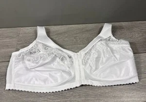 GLAMORISE White Half Lace Wireless Bra US 50F New Without Tags - Picture 1 of 7
