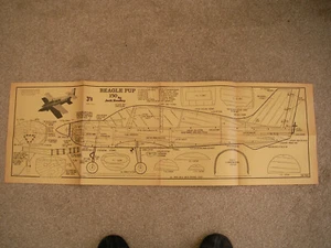 Aeromodeller Plans of the Beagle Pup 150 a scale model of 36" wingspan - Picture 1 of 2