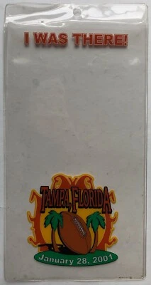 Portaboletos Super Bowl XXXV enero 2001 Baltimore Ravens vs New York Giants Foto 1 de 2