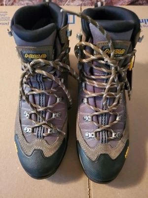 Asolo Flame Gortex Hiking Boots, Men's Size 10.5, Gray - Image 1 of 4