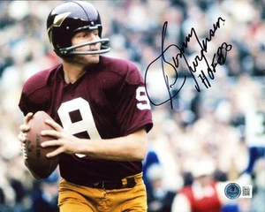 Commanders Sonny Jurgensen "HOF 83" Authentic Signed 8x10 Photo BAS #BM01719 - Picture 1 of 1