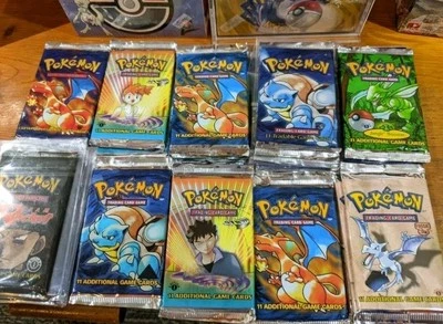 1st Edition - Old Pokemon Cards - 100% Vintage Pack - ONLY WOTC - Image 1 of 4