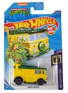 Hot Wheels 2020 Screen Time • Party Wagon • Yellow 1:64 Diecast Van TMNT - Picture 1 of 2