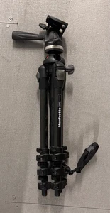 MANFROTTO 190MF4 MAGFIBER CARBON FIBRE TRIPOD & 391RC2 HEAD MADE IN ITALY - Picture 1 of 5