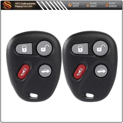 2 Remote Car Key Fob for Cadillac CTS Chevrolet Cavalier 2004 2005-2007 Buttons Foto 1 de 4