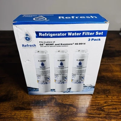 Refresh R-MSWF Water Filter Compatible with Kenmore 9914, 46-9914, GE MSWF (3pk) - Image 1 of 4