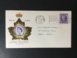 BroadviewStamps Canada #330 FDC QEII FDC. Issued 01JUN1953. - Picture 1 of 2